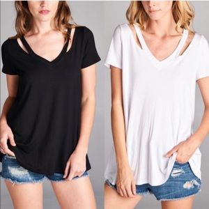 New Cherish shoulder t shirt top Vici